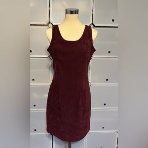 Kathy Ireland Deep Burgundy Mini Dress